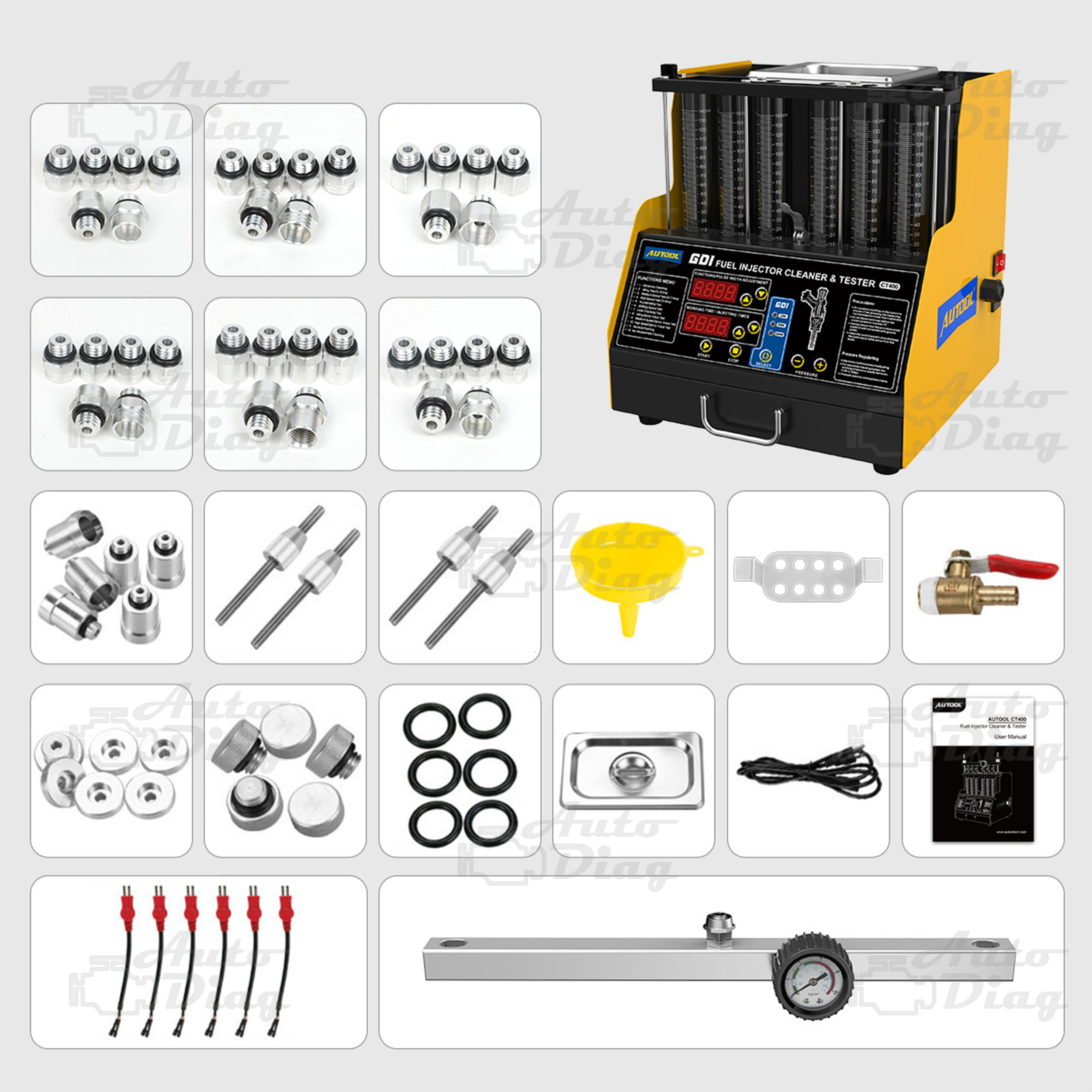 Autool CT400 Maquina de Limpieza de Inyectores GDI - Imagen 2