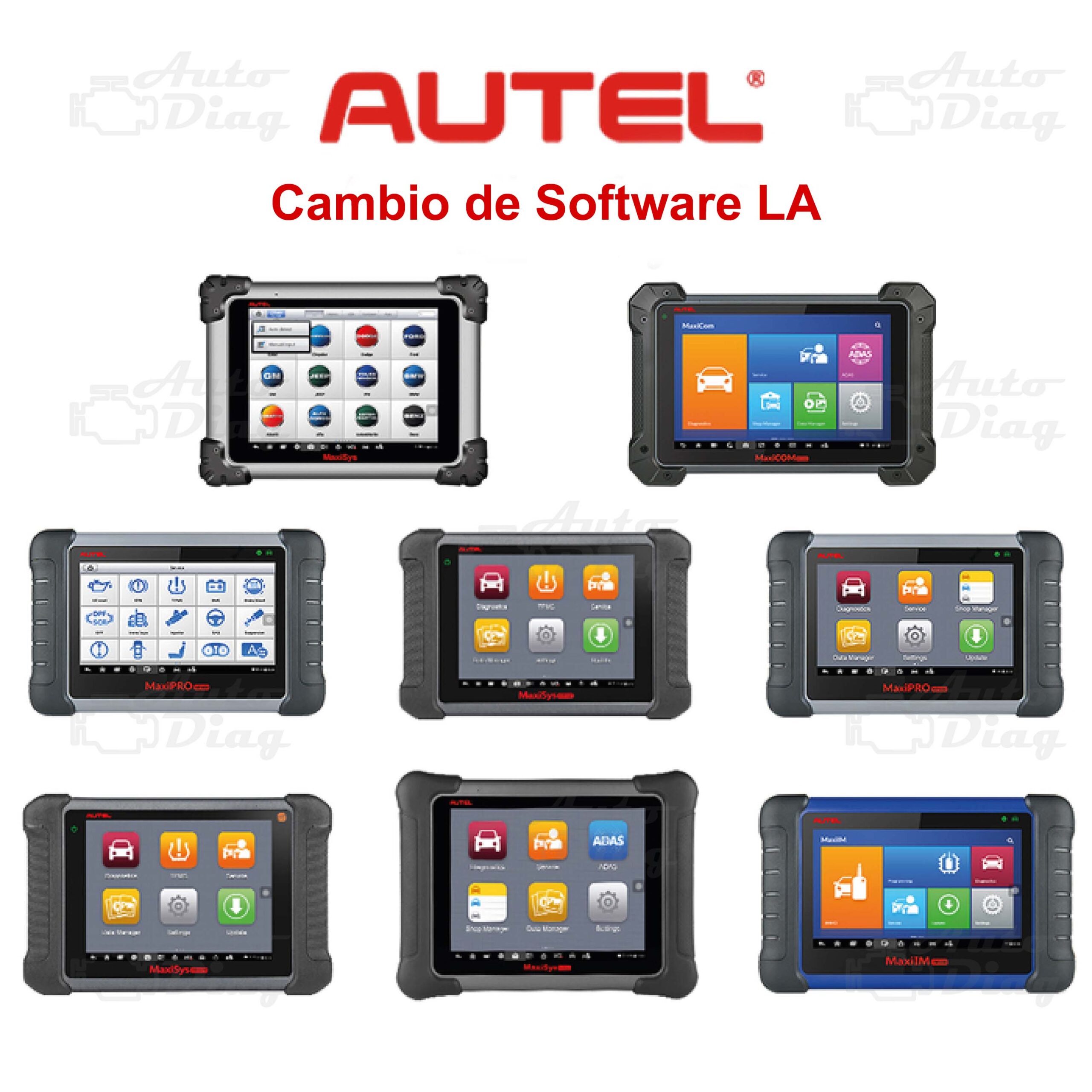 Cambio de Software de Latin América-Autel